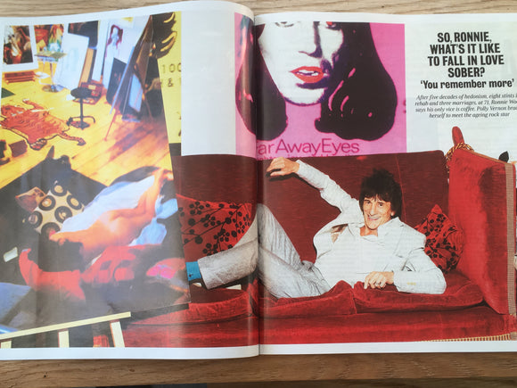 UK Times Magazine OCTOBER 2018: RONNIE WOOD Rolling Stones Interview