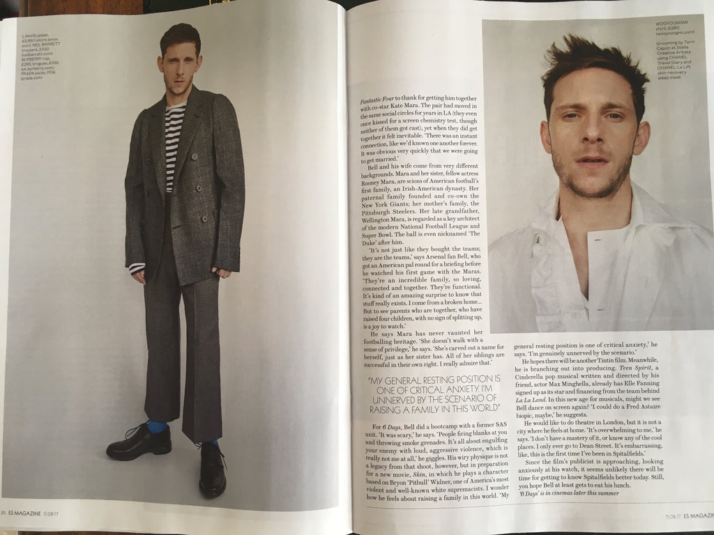 UK London ES magazine 11th August 2017 Jamie Bell Cover Interview