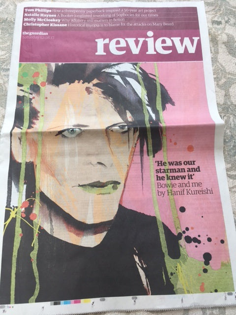 UK Guardian Review 12th August 2017 David Bowie and Me by Hanif Kureishi
