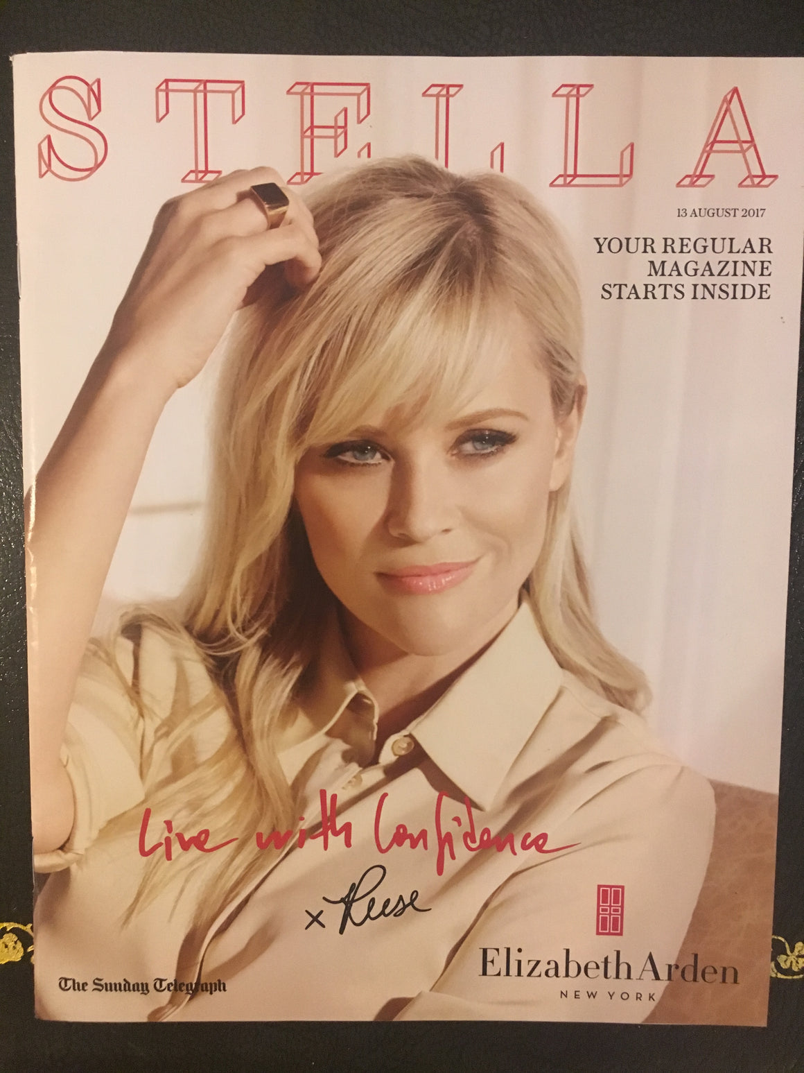 UK Stella magazine 13 August 2017 Reese Witherspoon Victoria Beckham