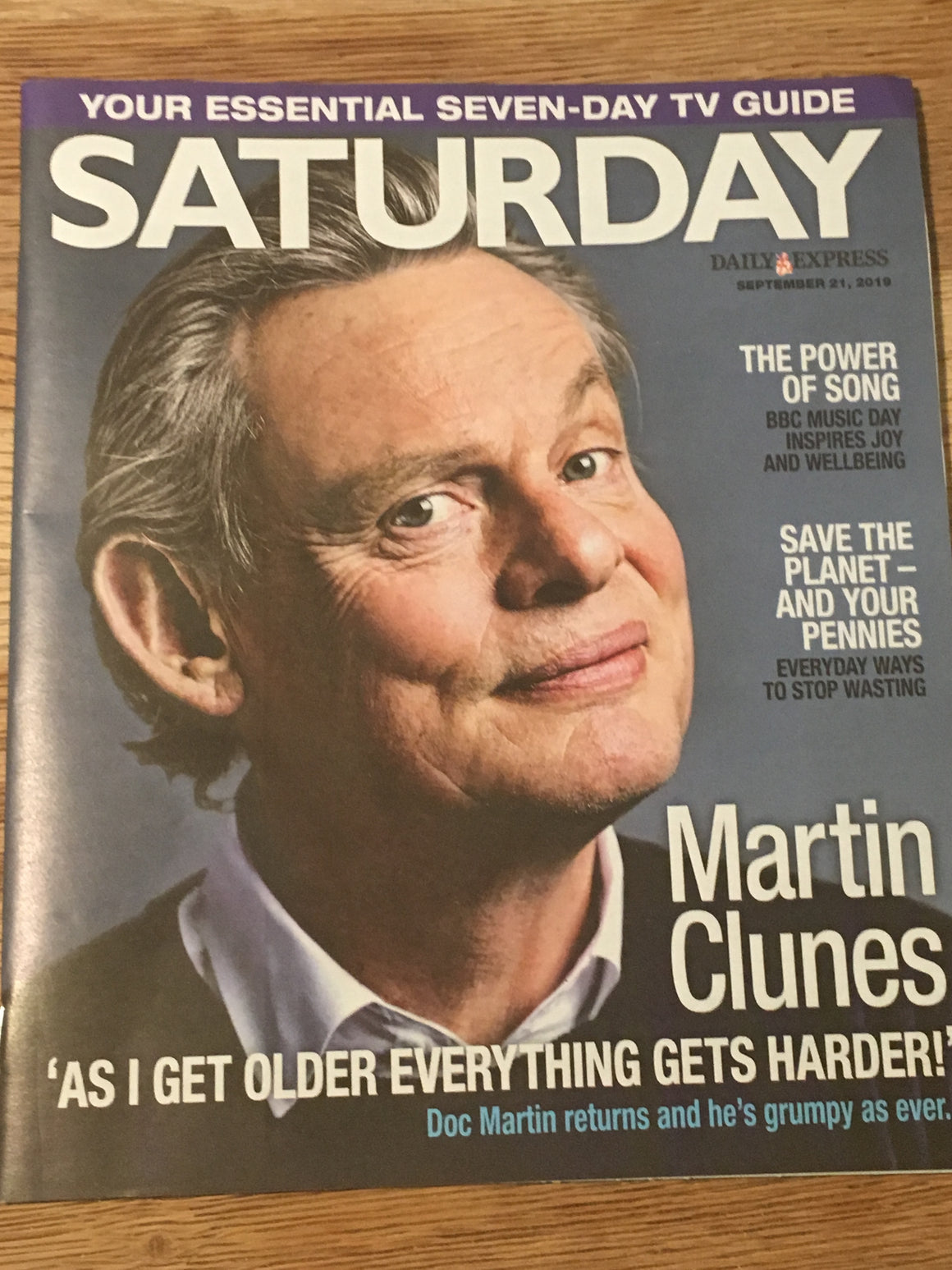 UK SATURDAY Magazine September 2019: MARTIN CLUNES COVER STORY