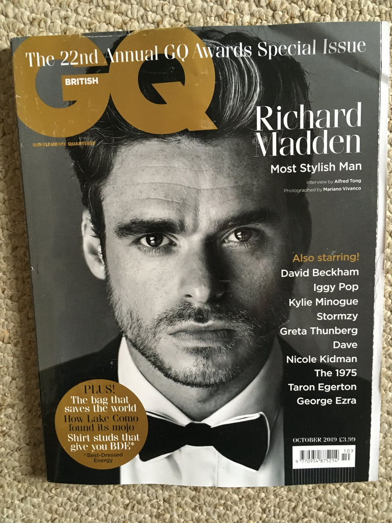 British GQ Magazine October 2019: RICHARD MADDEN Limited Edition Cover