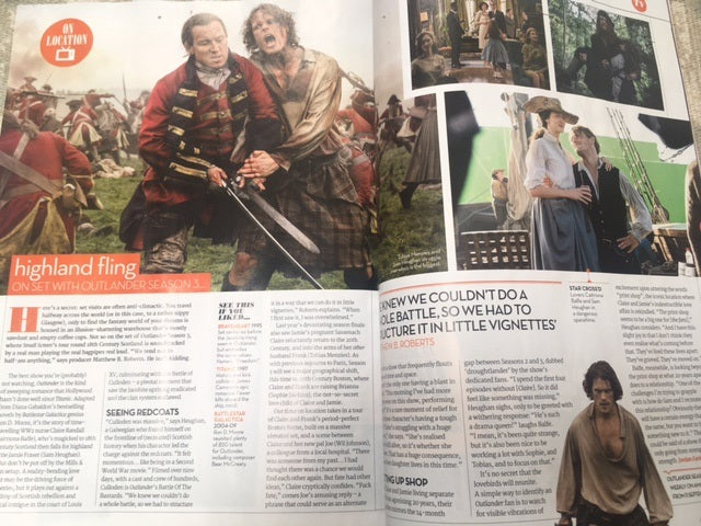 UK Film Magazine October 2017 Sam Heughan Caitriona Balfe Outlander Series 3