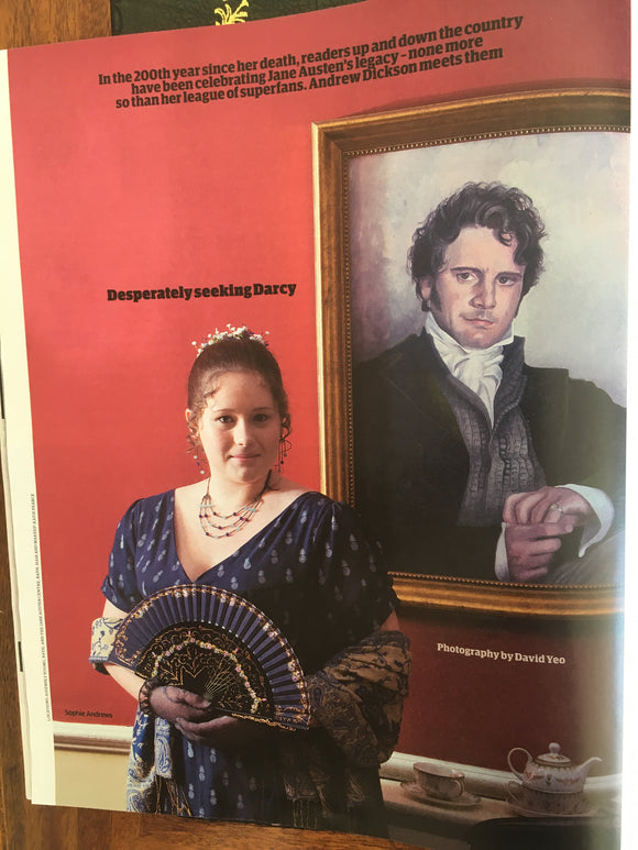 UK Guardian Weekend Magazine 26 August 2017 Dominic Cooper Jane Austen Mr Darcy