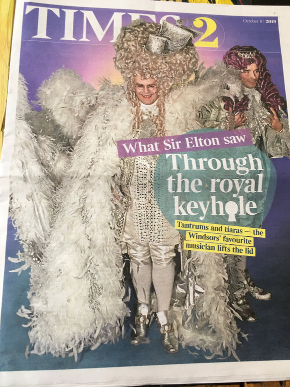 Times 2 Supplement October 2019: Sir Elton John Cover Feature