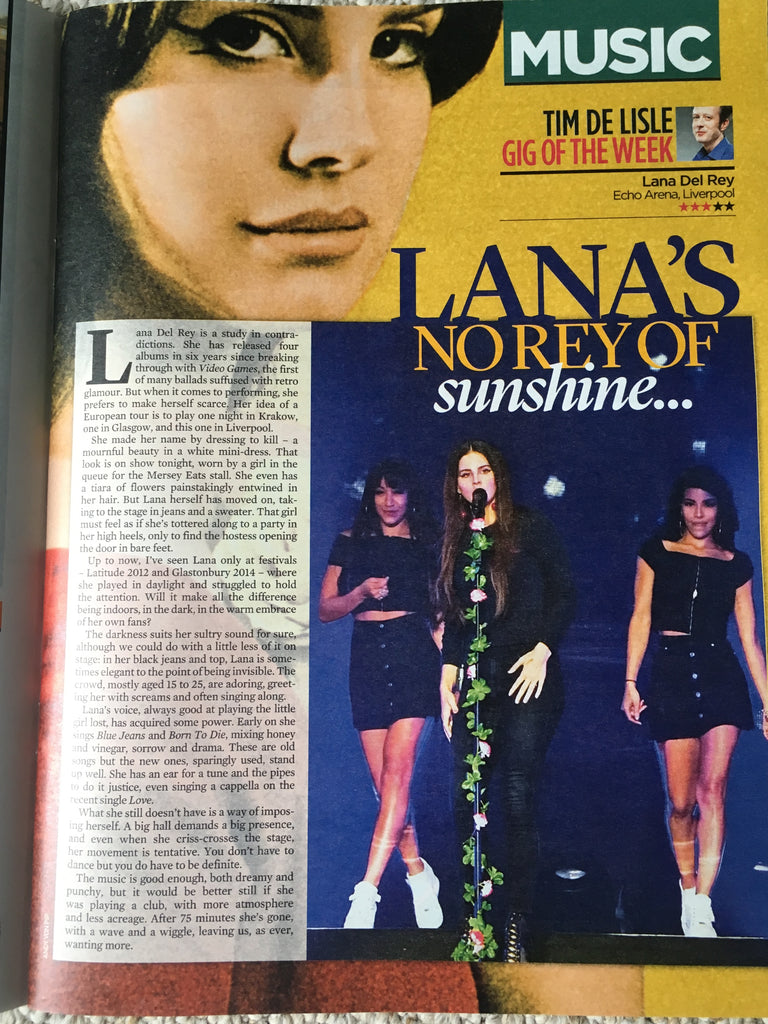 Lana Del Rey is the Mail on Sunday's gig of the week