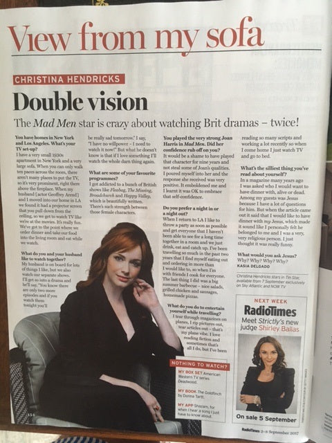 Radio Times Magazine Sept 2017 Bruce Forsyth Christina Hendricks Sharon Osbourne Jerry Lewis