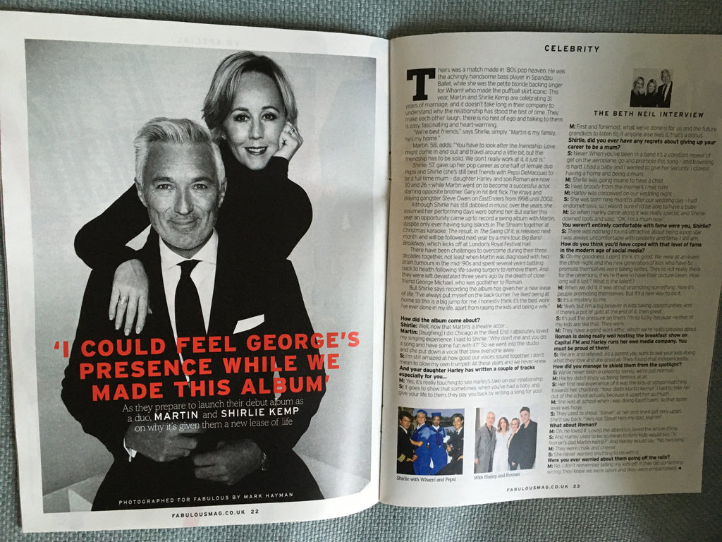 UK Fabulous Magazine 27 October 2019: Danny O'Donogue Martin Kemp