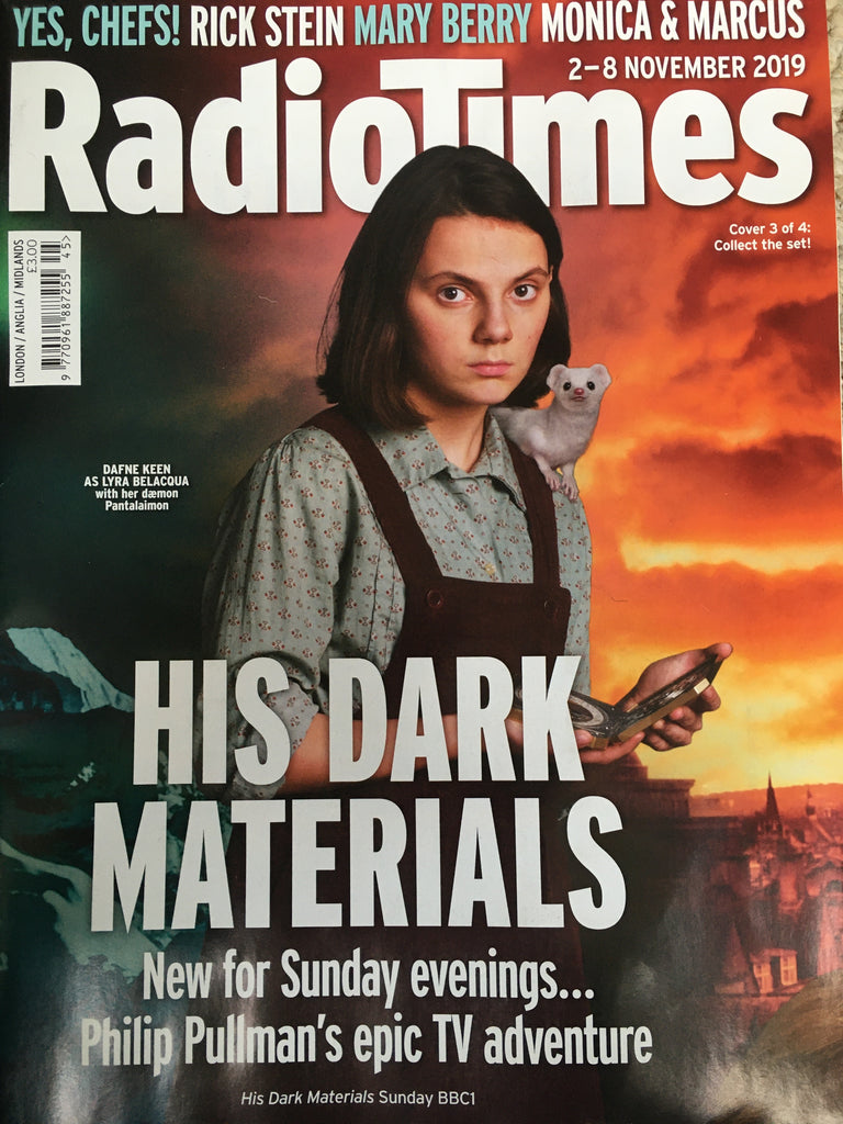 RADIO TIMES Magazine 2 November 2019: DAFNE KEEN (His Dark Materials) Cover #3