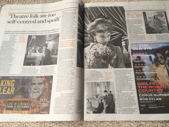 Telegraph Review Sept 2017 Sharon Osbourne Cecil Beaton Vivien Leigh Martin Shaw