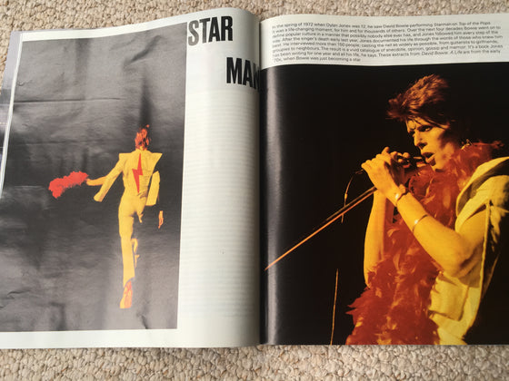 UK Telegraph Magazine 2nd September 2017 David Bowie by Dylan Jones
