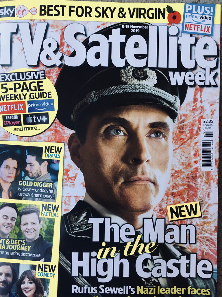 TV & SATELLITE Magazine 9 November 2019: RUFUS SEWELL Liam Payne Ben Barnes