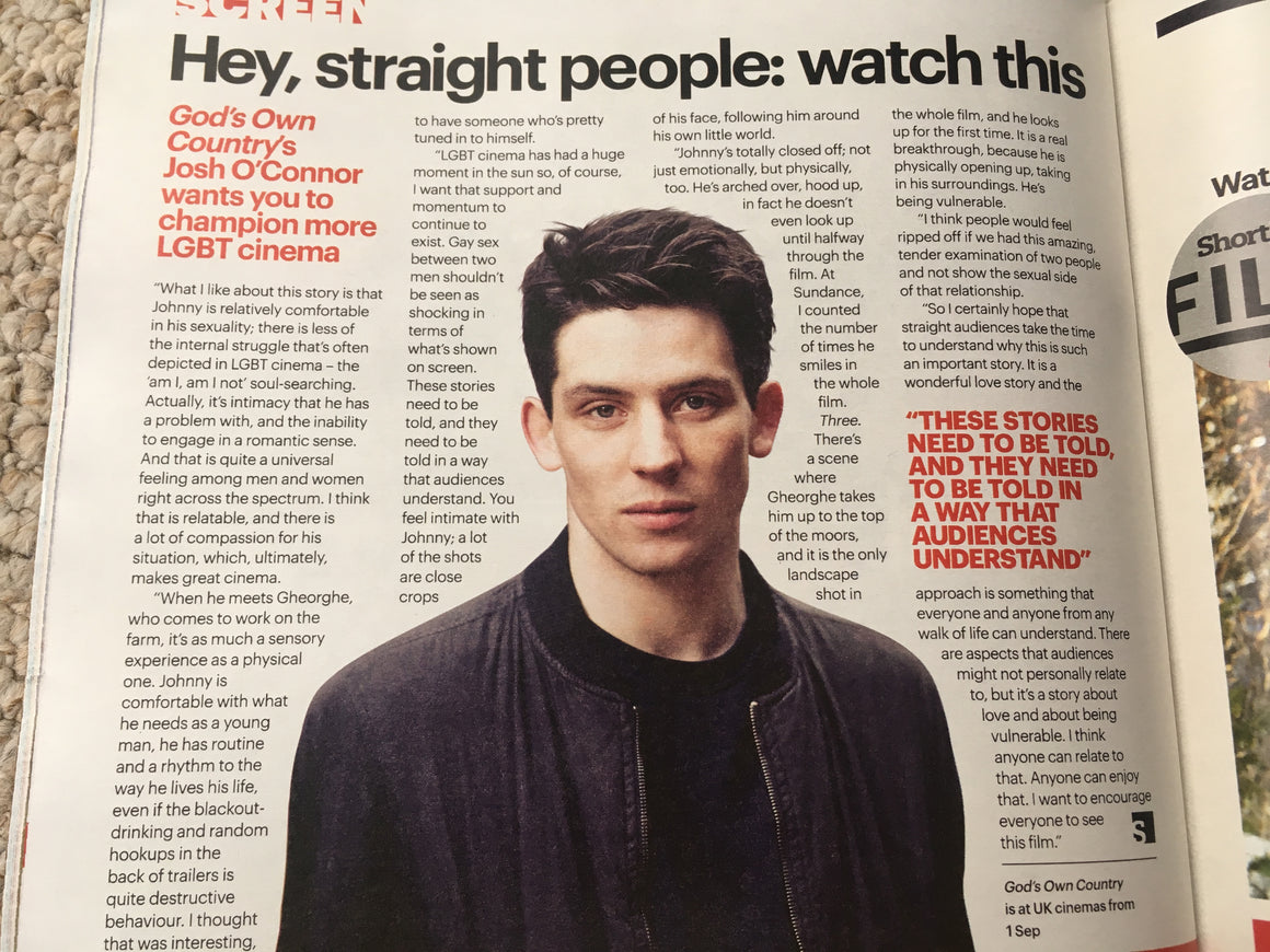 Shortlist magazine 31 August 2017 Josh O'Connor Iwan Rheon Jon Bernthal