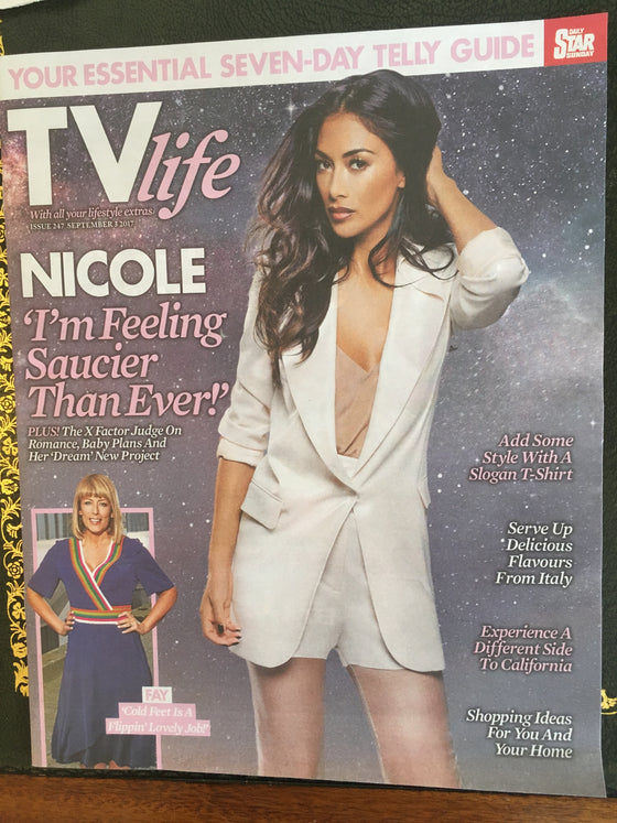 TV Life Magazine September 3 2017 Nicole Scherzinger Fay Ripley James DeGale