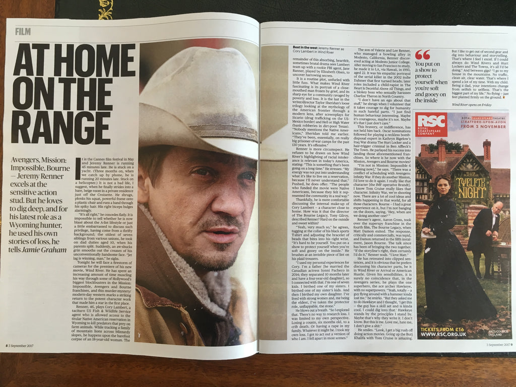 UK Culture magazine 3 September 2017 John Le Carre Jeremy Renner London Grammar