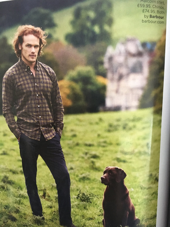 Sam Heughan photo shoot for Barbour 