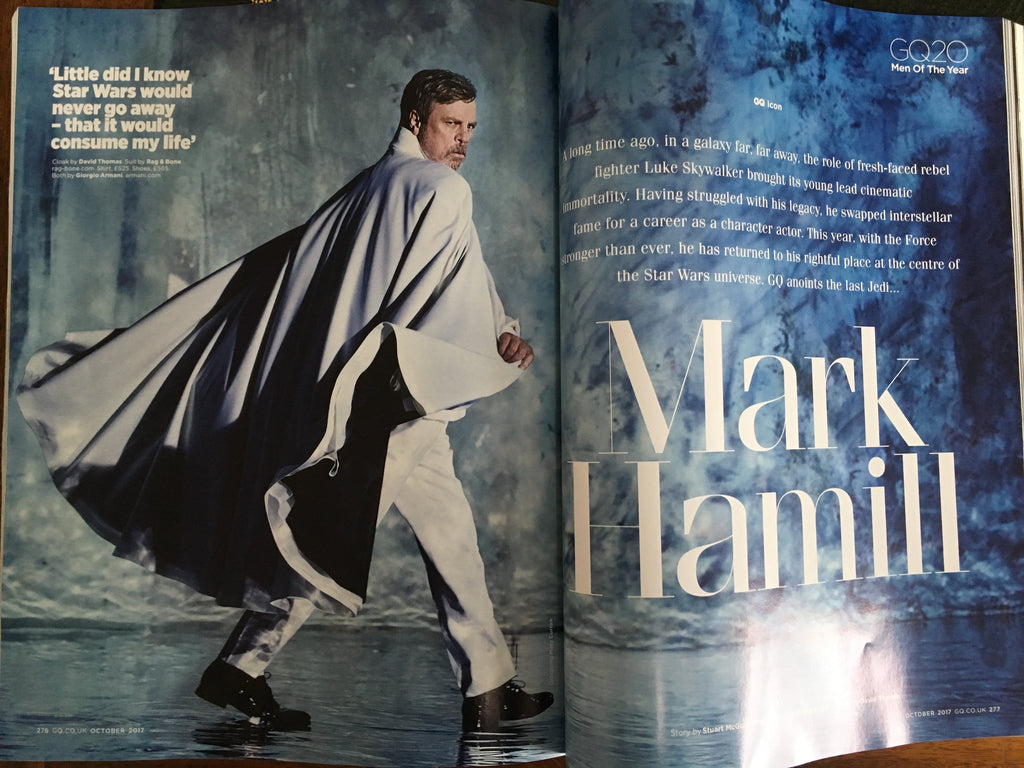 UK GQ Magazine October 2017 Mark Hamill Star Wars UK Cover Edition 1 of 9 Covers