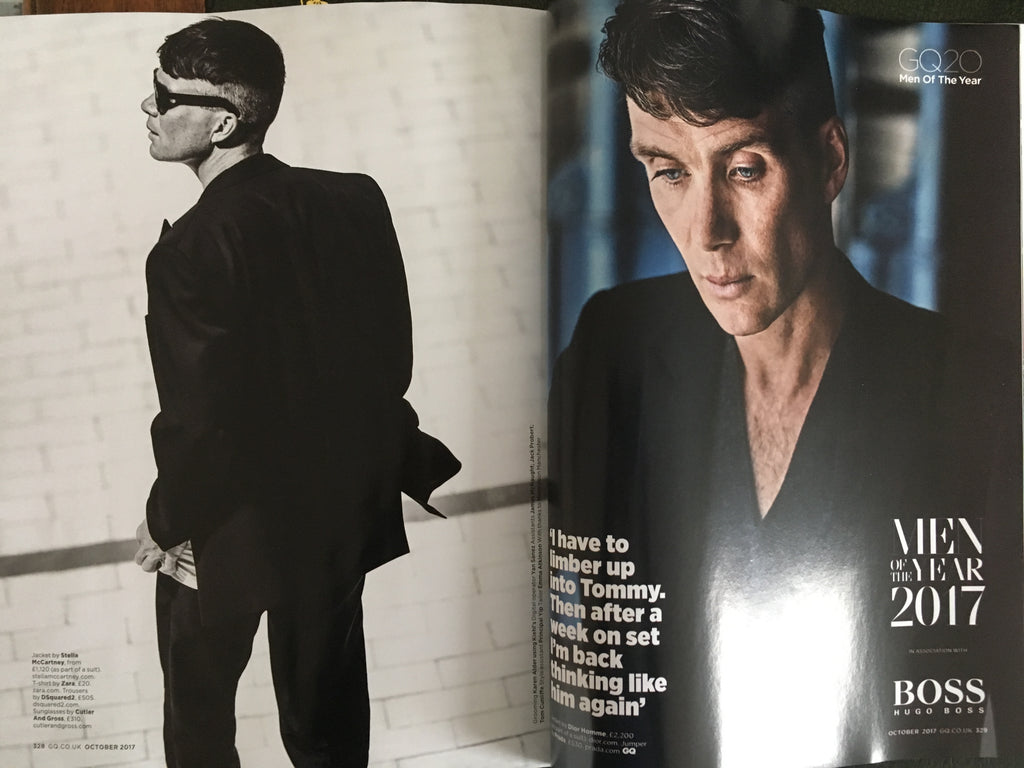 UK GQ Magazine October 2017 Cillian Murphy UK Cover Edition 1 of 9 Covers