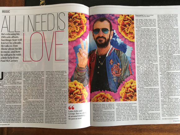 Culture Magazine 10th September 2017 Ringo Starr Bertie Carvel Robert Bathurst Jeremy Renner