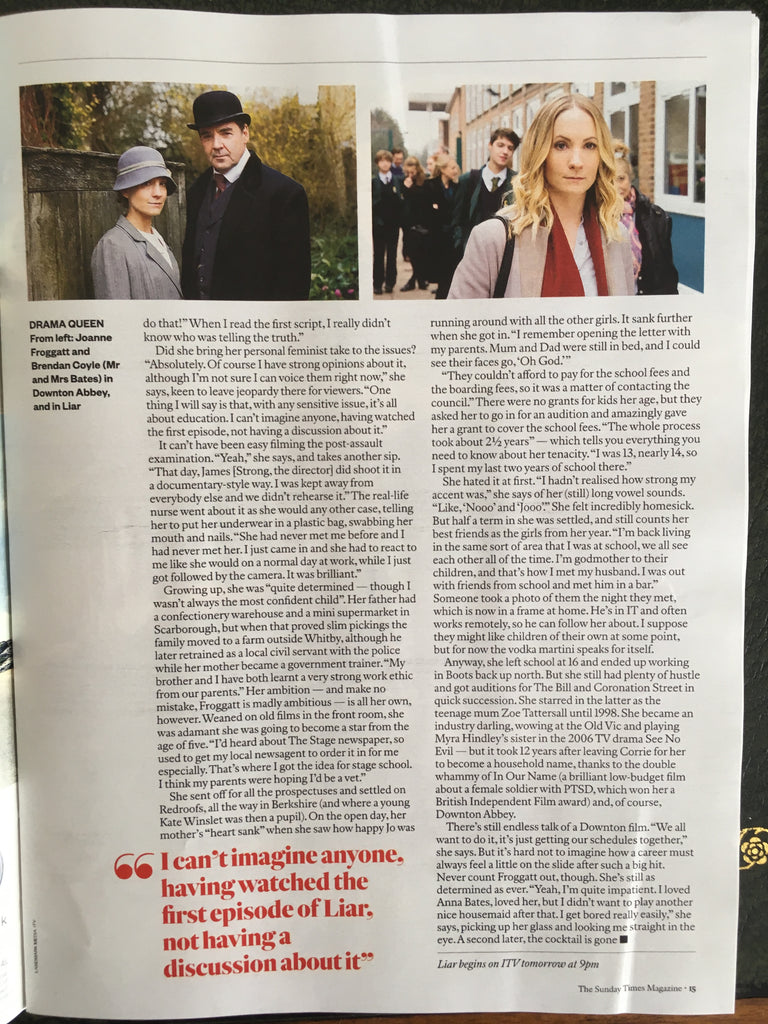 Sunday Times Magazine September 2017 Nigella Lawson Joanne Froggatt Ian Schrager