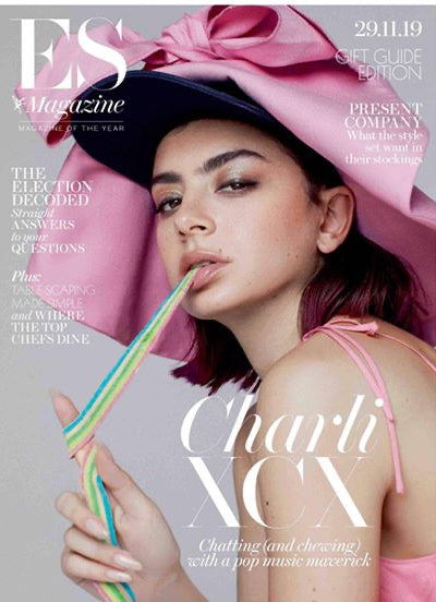 UK London ES Magazine November 2019: CHARLI XCX COVER & FEATURE