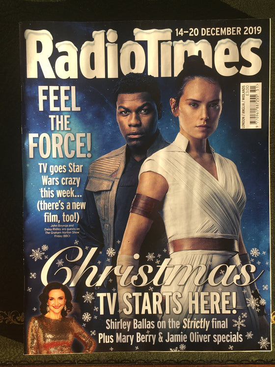 Radio Times Magazine 14 December 2019 Daisy Ridley (Star Wars) - Ben Miller