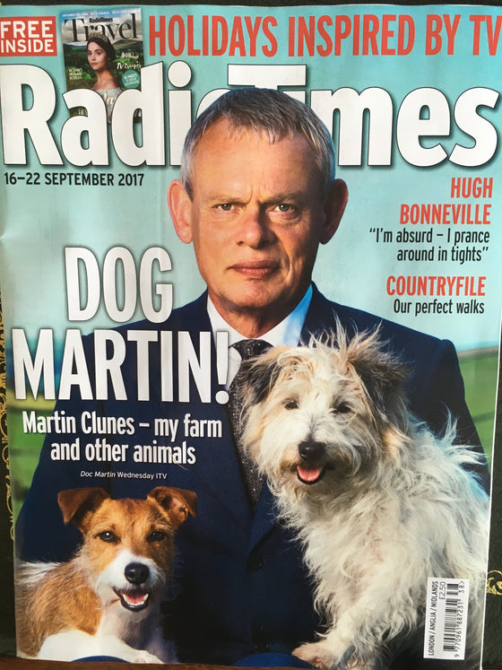 Radio Times Magazine 16 September 2017 Martin Clunes Doc Martin Cover Story