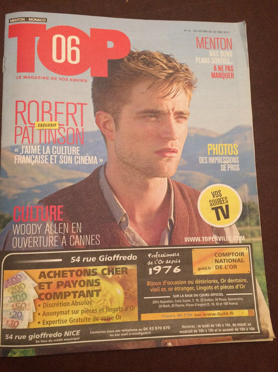 Top Monaco Magazine May 2011 Robert Pattinson Cover
