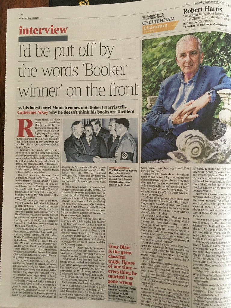 UK Times Review 16 September 2017 Judi Dench Ali Fazal Robert Harris