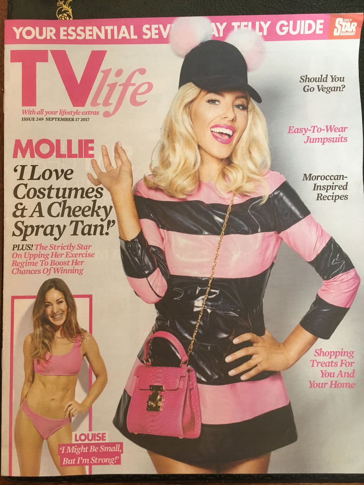 UK TV Life Magazine Sept 17 2017 Mollie King The Saturdays Sian Welby