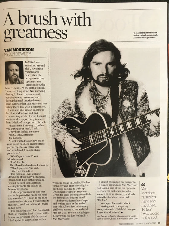 UK Observer Magazine 17 September 2017 Steve Buscemi Van Morrison