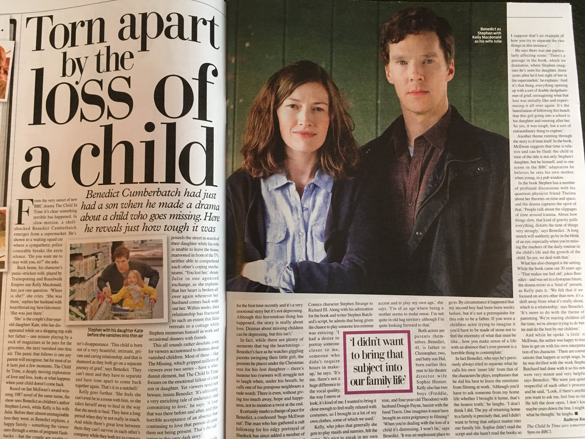 UK Weekend Magazine 23 September 2017 Benedict Cumberbatch Carol Smillie Martine McCutcheon