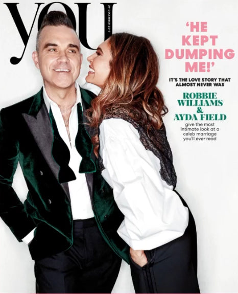 YOU magazine 29 December 2019 ROBBIE WILLIAMS & AYDA FIELD COVER FEATURE