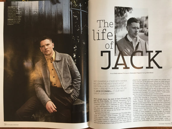 UK Sunday Times Style Magazine 24 September 2017 Jack O'Connell Photo Interview