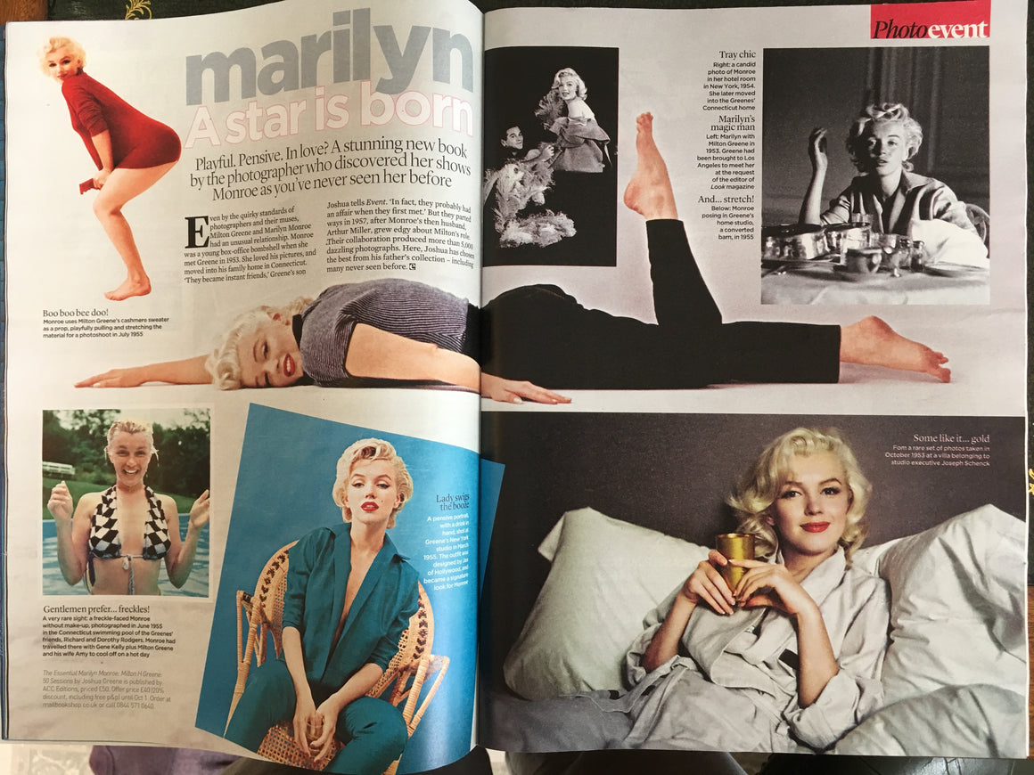 UK Event Magazine Sept 24th 2017 Marilyn Monroe Robert Lindsay Colin Firth Toby Stephens