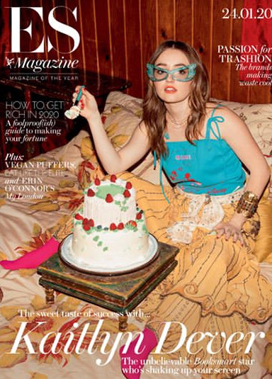 UK LONDON ES Magazine Jan 2020: KAITLYN DEVER (Unbelievable) COVER FEATURE