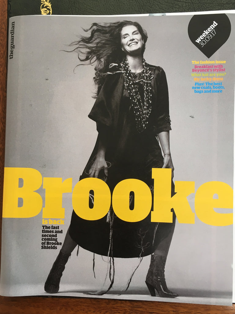 Brooke Shields on the cover of Guardian Magazine