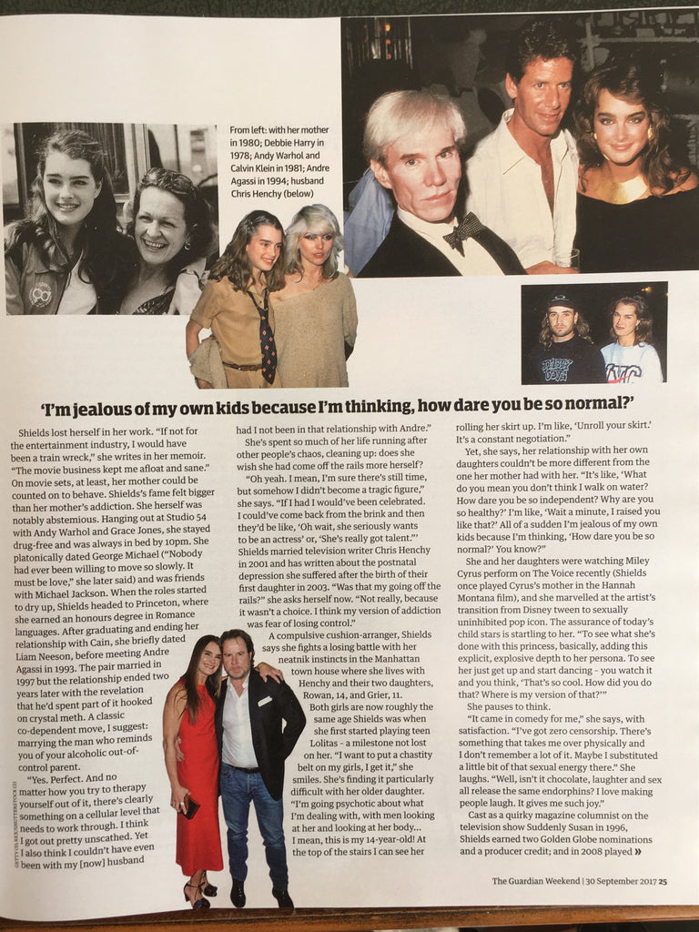 UK Guardian Weekend Magazine 30th September 2017 Brooke Shields Tali Lennox Pearl Mackie