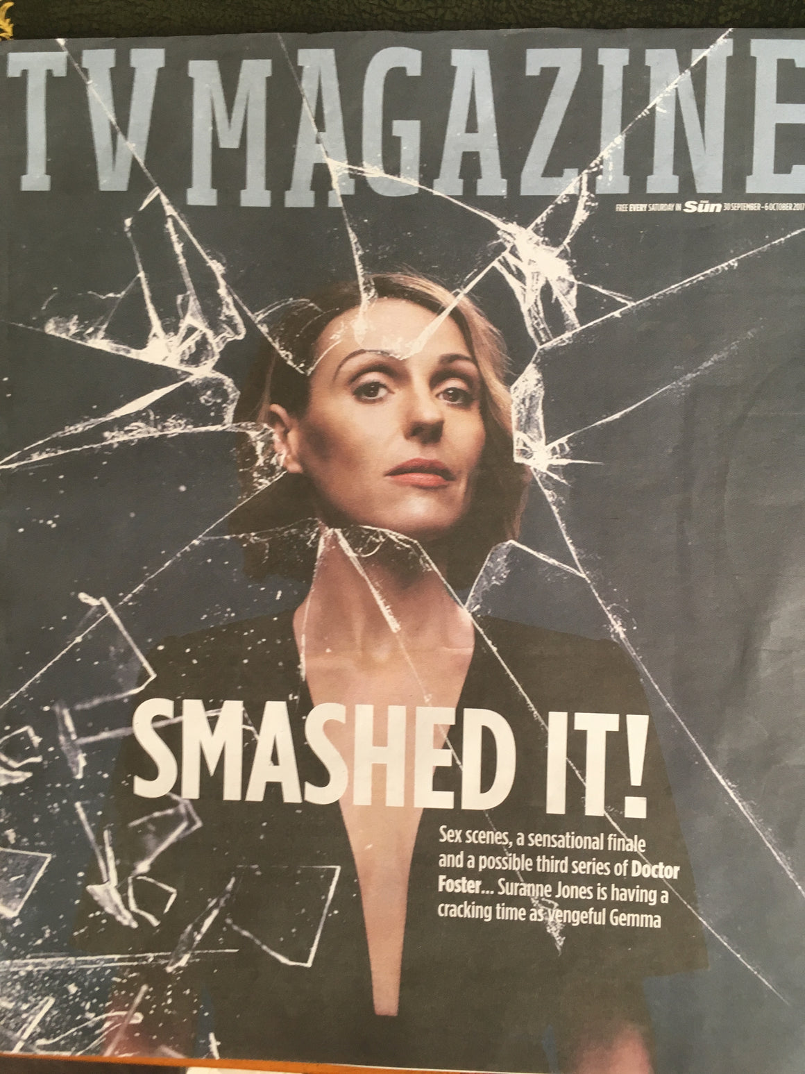 Suranne Jones on the cover in Doctor Foster Magazine