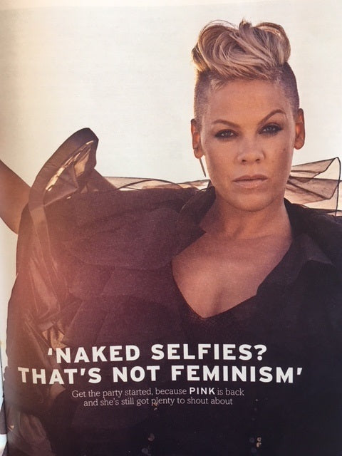 pink on the cover of fabulous magazine