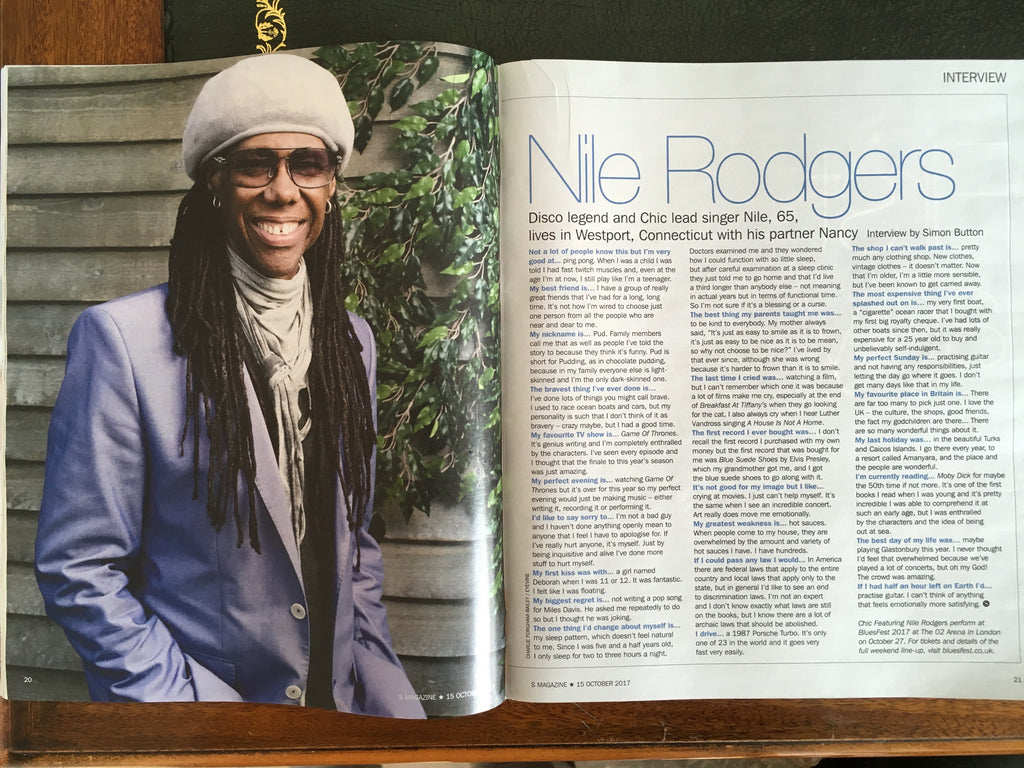 S Express Magazine 15 October 2017 Nile Rodgers Debbie Gibson Tom Fletcher Crystal Yu Harriet Walter