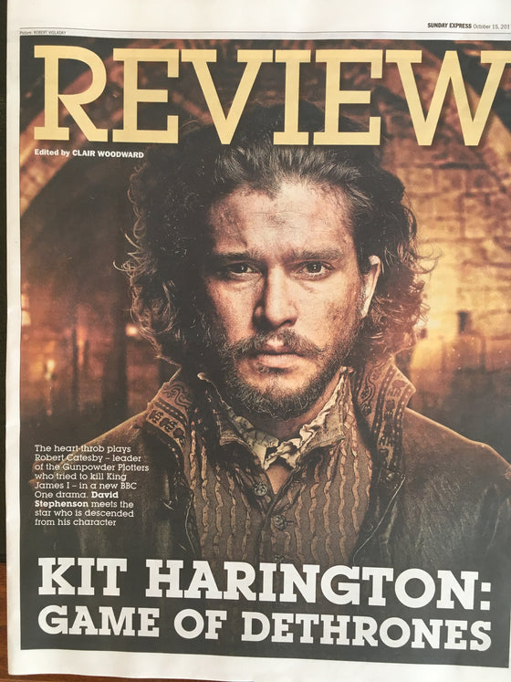 UK Express Review October 15 2017 Kit Harington Gunpowder Cover Interview