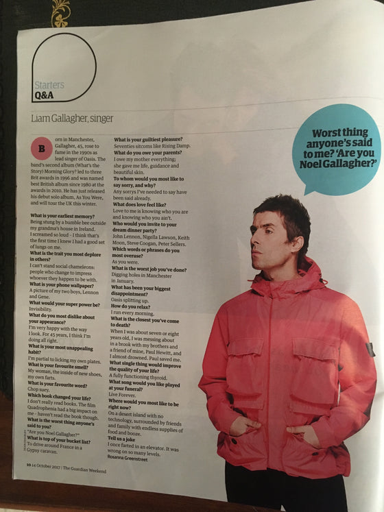 UK Guardian Weekend Magazine 14th October 2017 Tom Hanks Liam Gallagher John Lennon