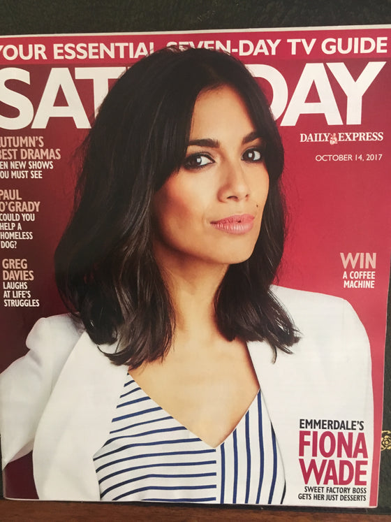 Fiona Wade on the cover of Saturday Magazine