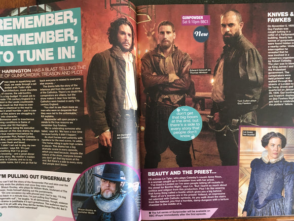 Love TV Magazine - October 21 2017 Kit Harington Tom Cullen Gunpowder UK Cover Interview