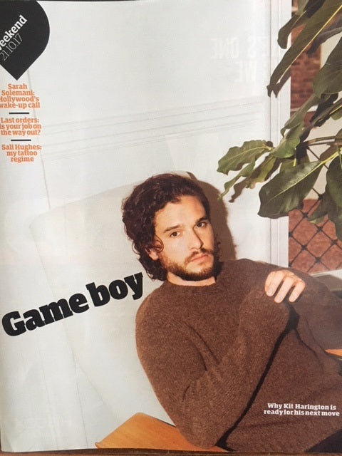 Kit Harington on the cover of the Guardian Magazine