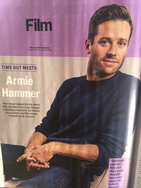Armie Hammer for Time Out London