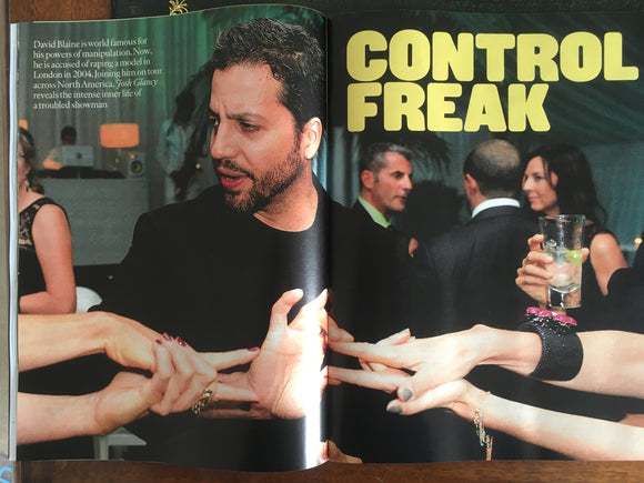 UK Sunday Times Magazine 29 October 2017 David Blaine On Tour