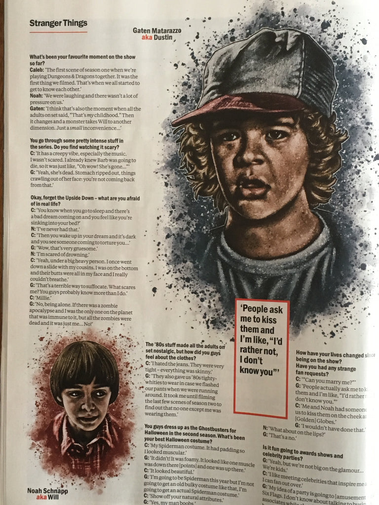 Time Out London Magazine Oct 2017 Stranger Things 2 Gaten Matarazzo Noah Schnapp