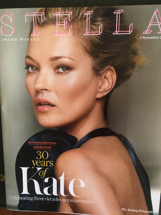 UK Stella Magazine 5th November 2017 Kate Moss - 30 Years Exclusive Interview